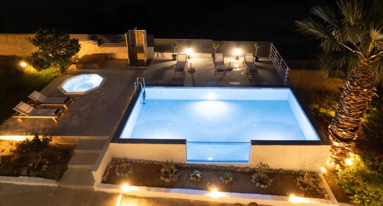 Queen'S Gem Luxury Villa - Heated Jacuzzi & Pool Hersonissos  Exterior photo