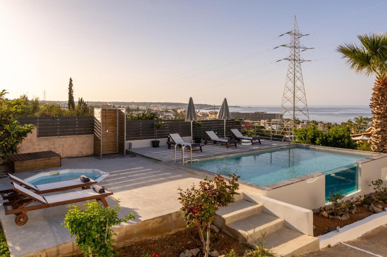 Queen'S Gem Luxury Villa - Heated Jacuzzi & Pool Hersonissos  Exterior photo