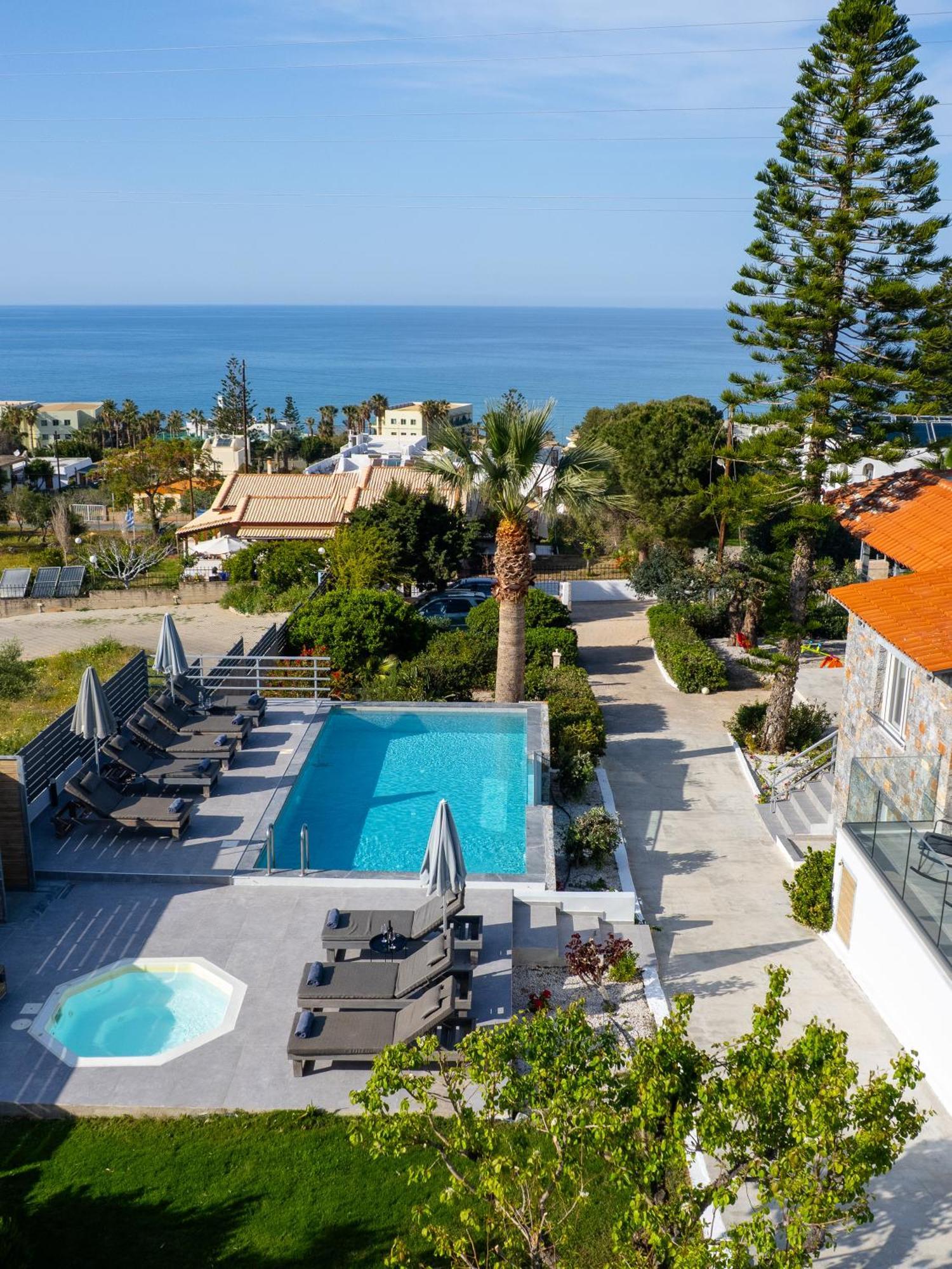 Queen'S Gem Luxury Villa - Heated Jacuzzi & Pool Hersonissos  Exterior photo
