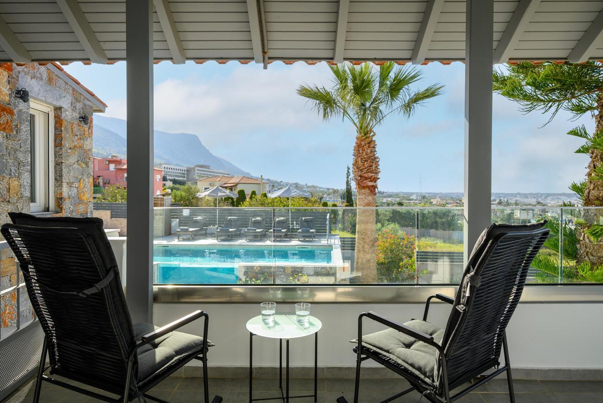 Queen'S Gem Luxury Villa - Heated Jacuzzi & Pool Hersonissos  Exterior photo