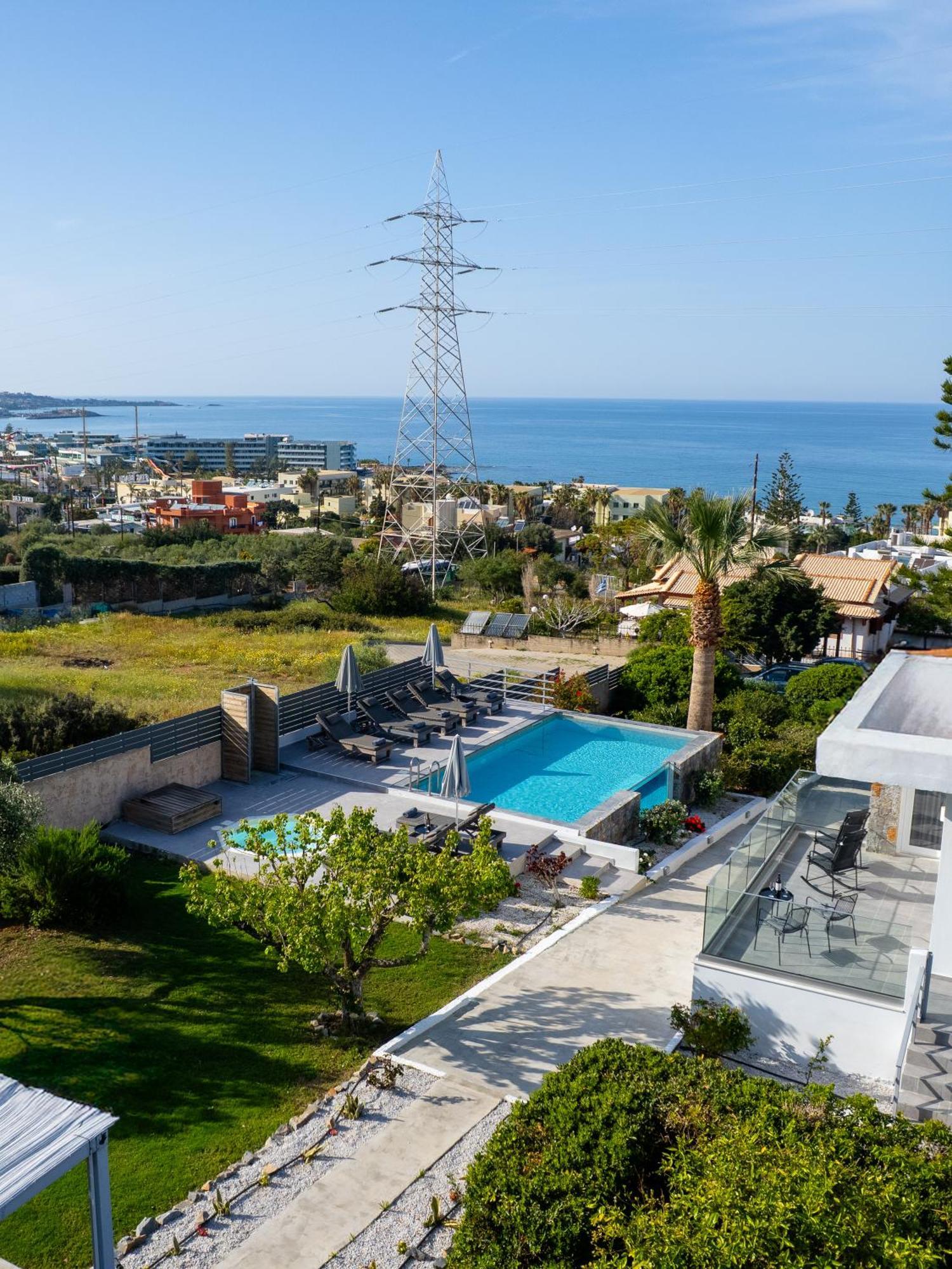 Queen'S Gem Luxury Villa - Heated Jacuzzi & Pool Hersonissos  Exterior photo
